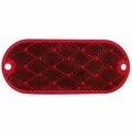 Brightboom 2 Count Red Oval Stick-on Reflectors  2 Count Red Oval Stick-on Reflectors - Red BR3551307
